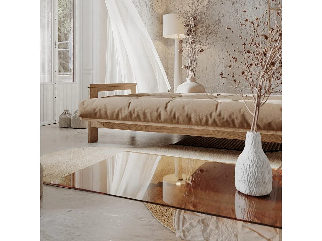 Schlafsofa 210x105x83 cm Beige Mexico