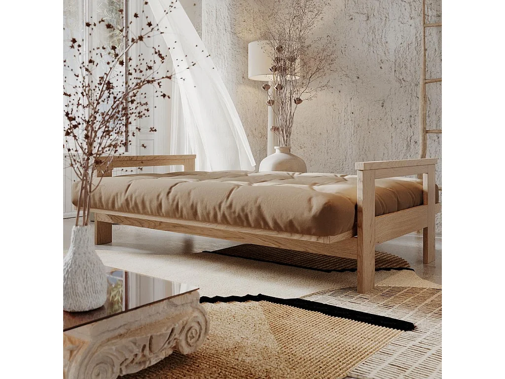 Schlafsofa 210x105x83 cm Beige Mexico