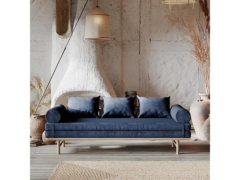 Banquette-lit 2.01x0.74x0.7 m Bleu le MAR