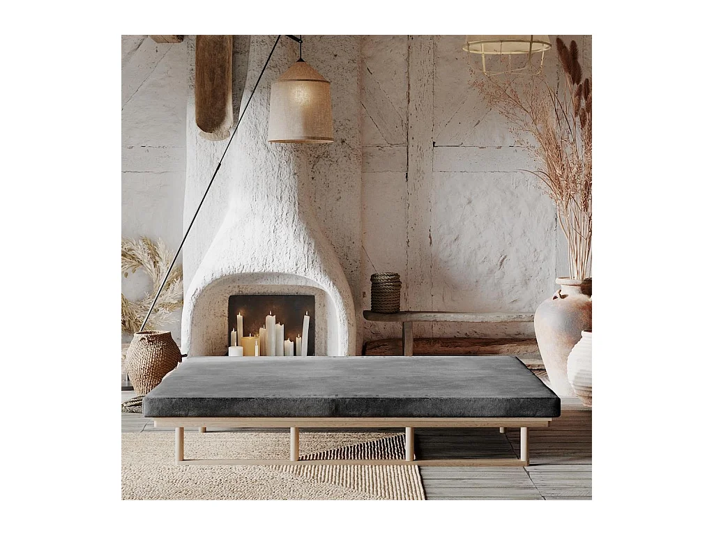 Tagesbett 2,01x0,74x0,7 m natürliche Esche Le MAR