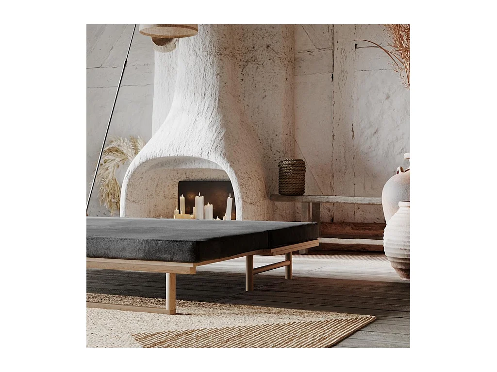 Tagesbett 2,01x0,74x0,7 m natürliche Esche Le MAR