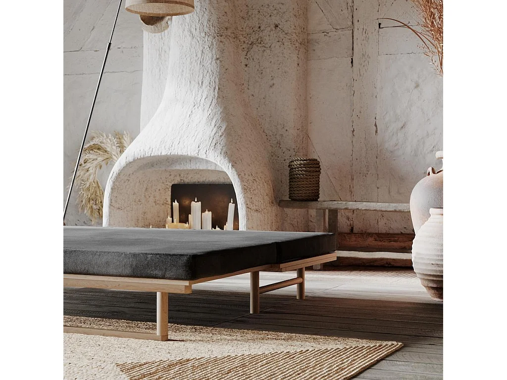 Tagesbett 2,01x0,74x0,7 m natürliche Esche Le MAR