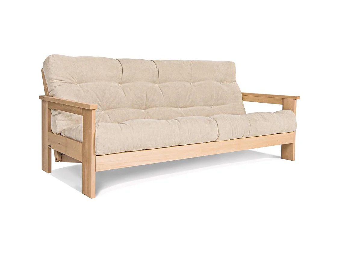 Schlafsofa 2,1x1,05x0,83 m creme Mexiko