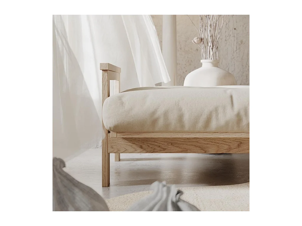 Schlafsofa 2,1x1,05x0,83 m creme Mexiko