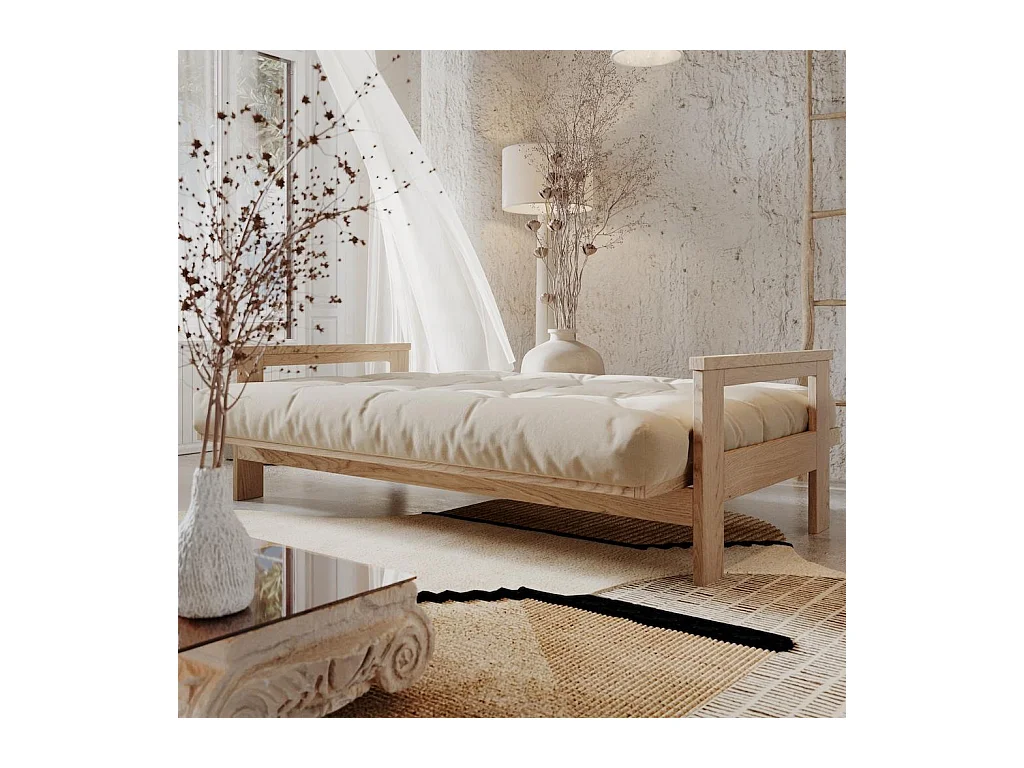 Schlafsofa 2,1x1,05x0,83 m creme Mexiko