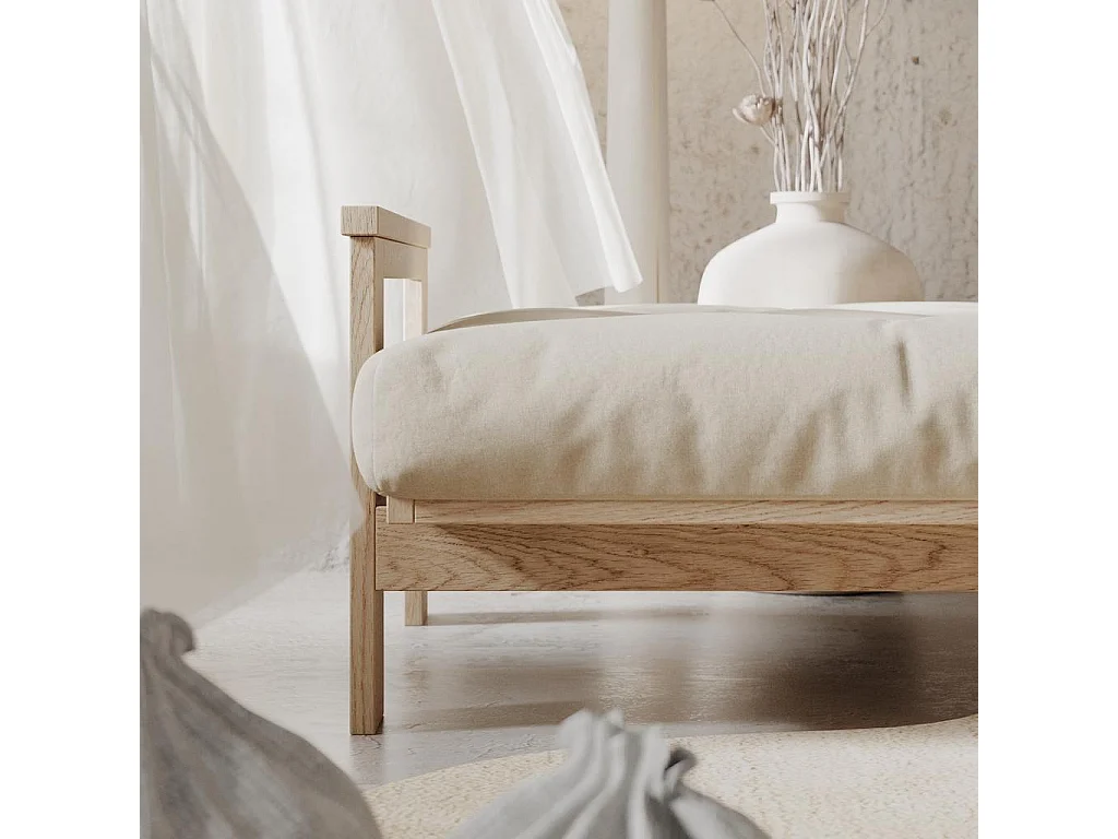 Schlafsofa 2,1x1,05x0,83 m creme Mexiko