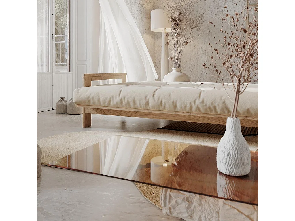 Schlafsofa 2,1x1,05x0,83 m creme Mexiko