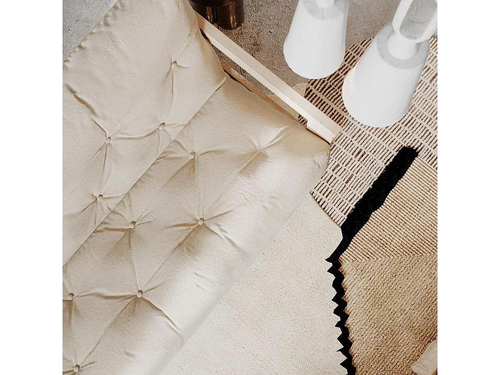 Schlafsofa 2,1x1,05x0,83 m creme Mexiko