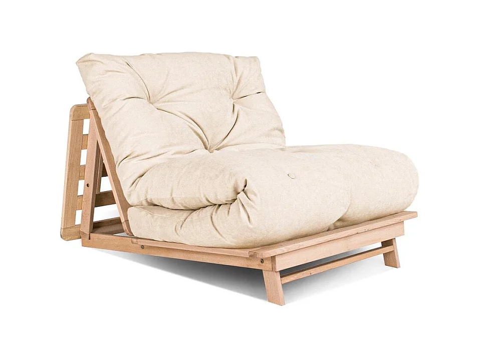 Futonsofa 90x115x80 cm Creme Layti