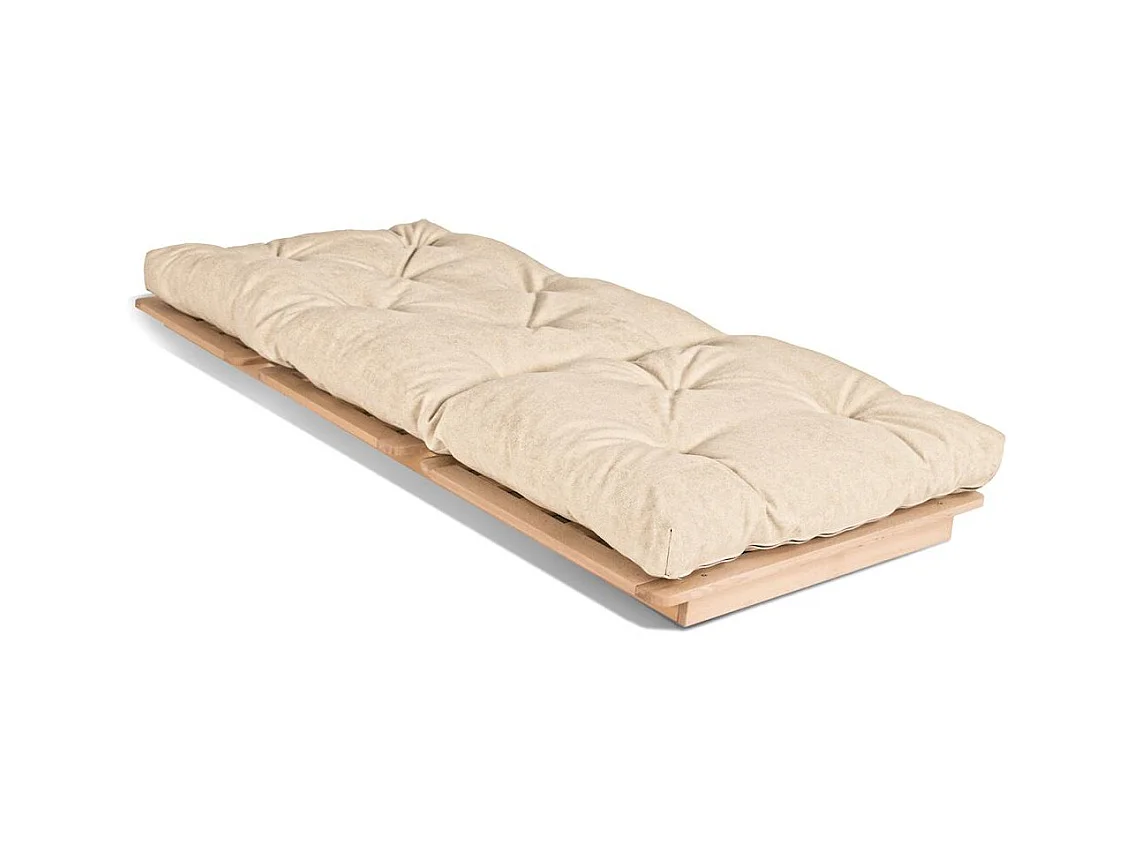 Futonsofa 90x115x80 cm Creme Layti