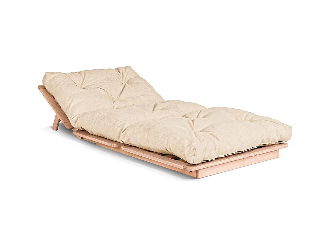 Futonsofa 90x115x80 cm Creme Layti