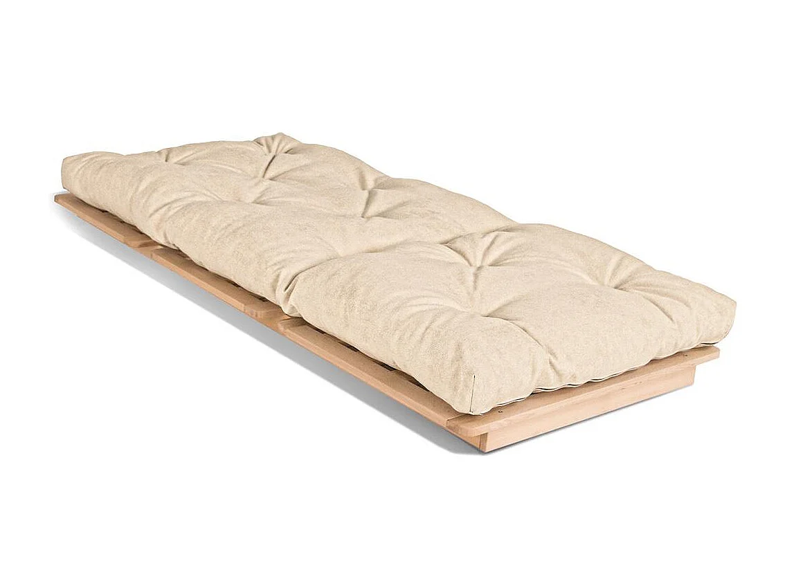 Futonsofa 90x115x80 cm Creme Layti