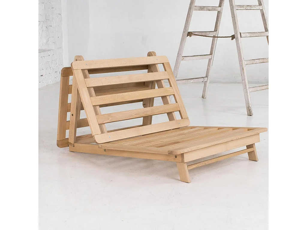 Futon Sofa 0,9x1,15x0,8 m Creme Layti 90