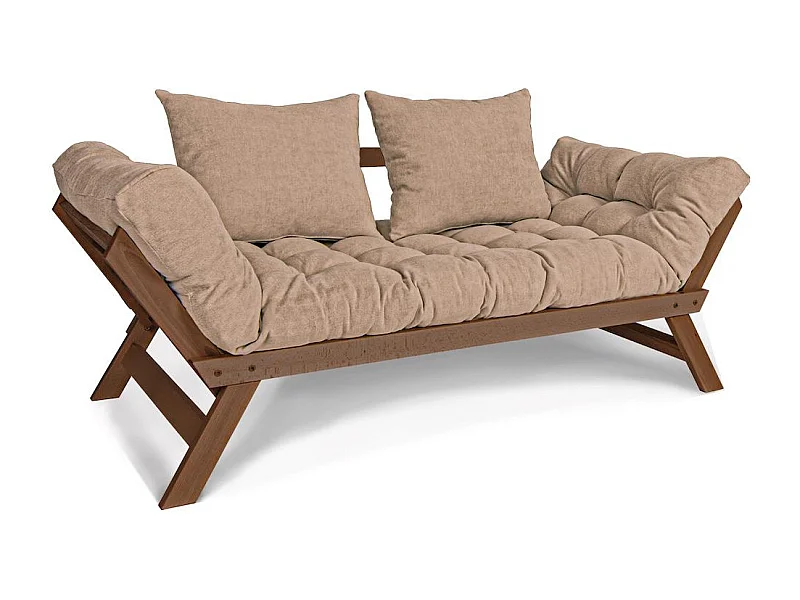 Canapé-lit 1,7x0,83x0,8 m beige Allegro