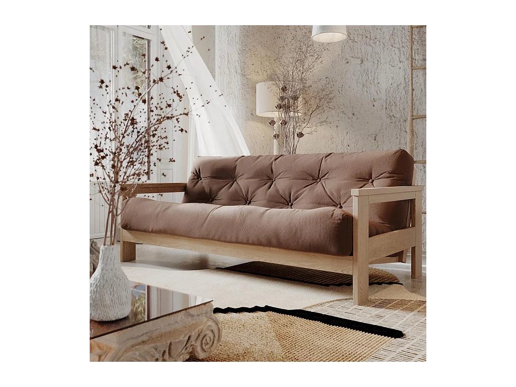 Schlafsofa 2,1x1,05x0,83 m Braun Mexico