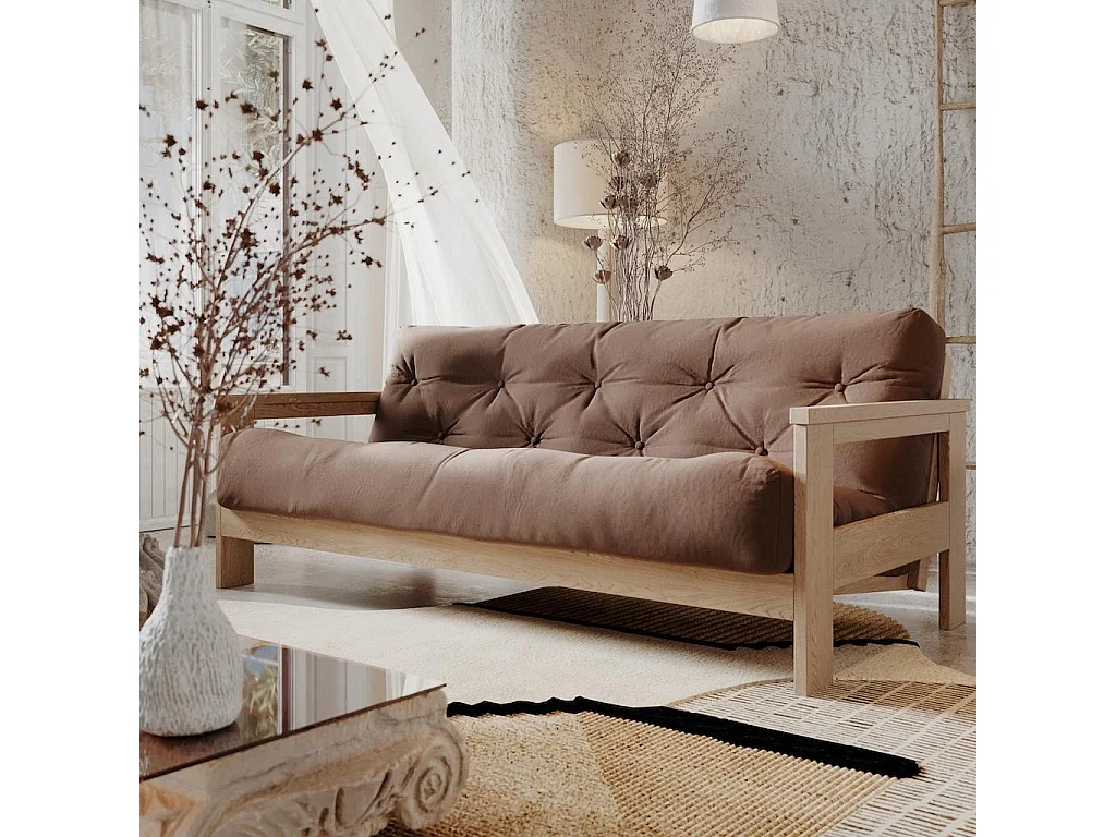 Schlafsofa 2,1x1,05x0,83 m Braun Mexico