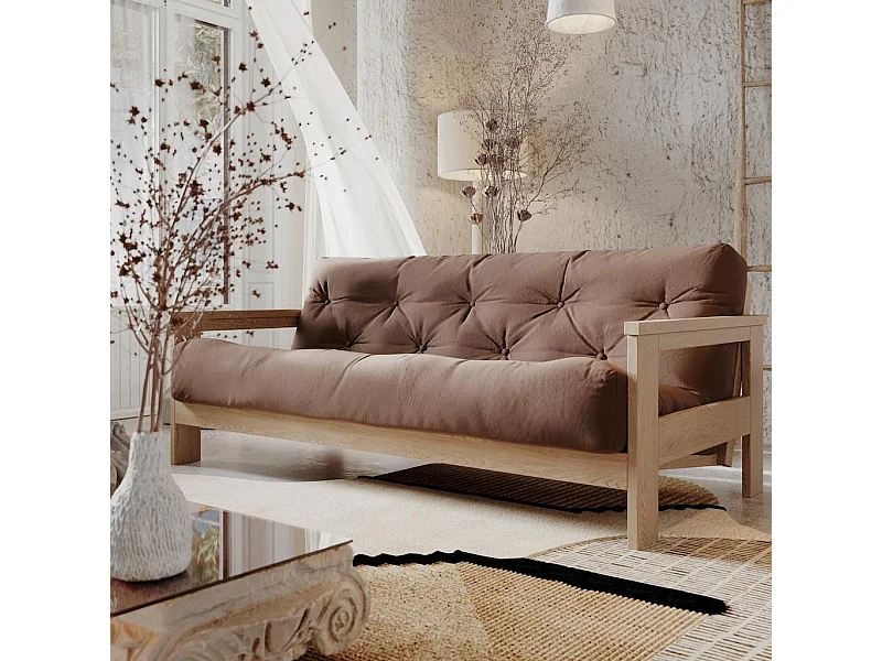 Schlafsofa 2,1x1,05x0,83 m Braun Mexico