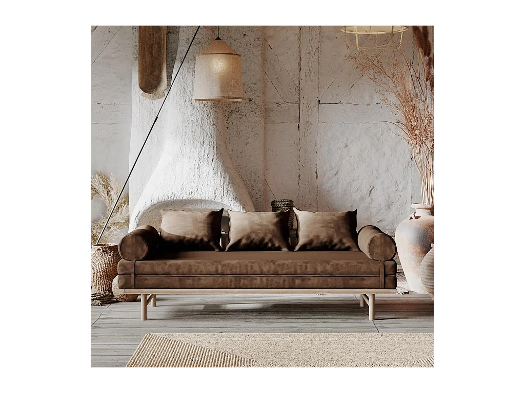 Tagesbett 2,01x0,74x0,7 m Braun le MAR