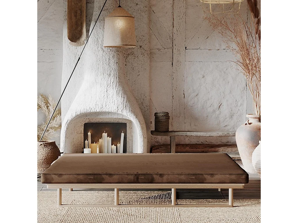 Tagesbett 2,01x0,74x0,7 m Braun le MAR