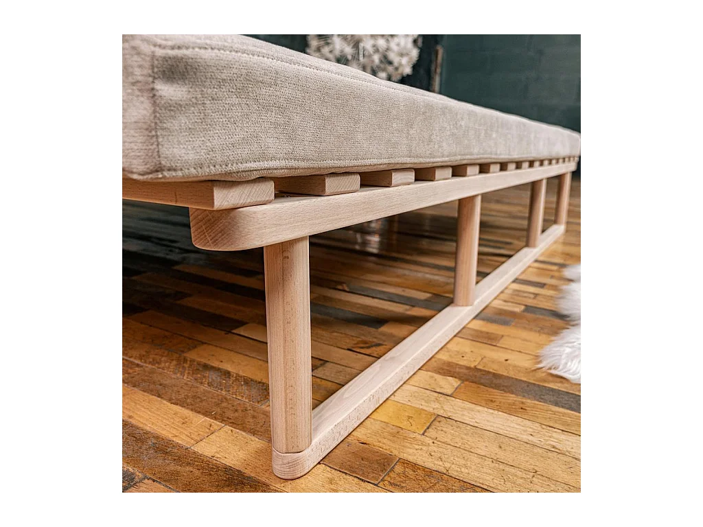 Tagesbett 2,01x0,74x0,7 m creme Le MAR