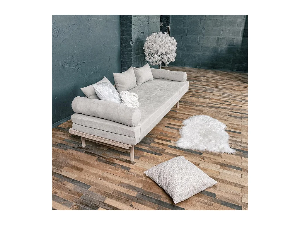 Tagesbett 2,01x0,74x0,7 m creme Le MAR