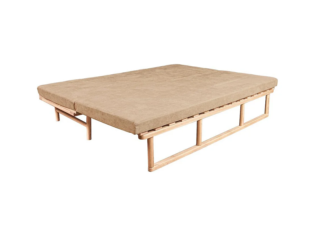 Tagesbett 2,01x0,74x0,7 m Beige Le MAR