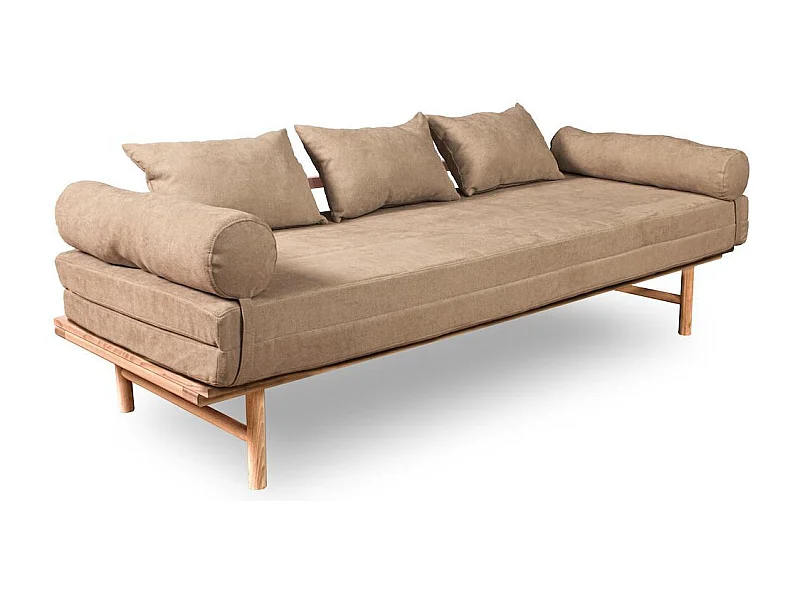 Cama de dia 2.01x0.74x0.7 m Bege Le MAR