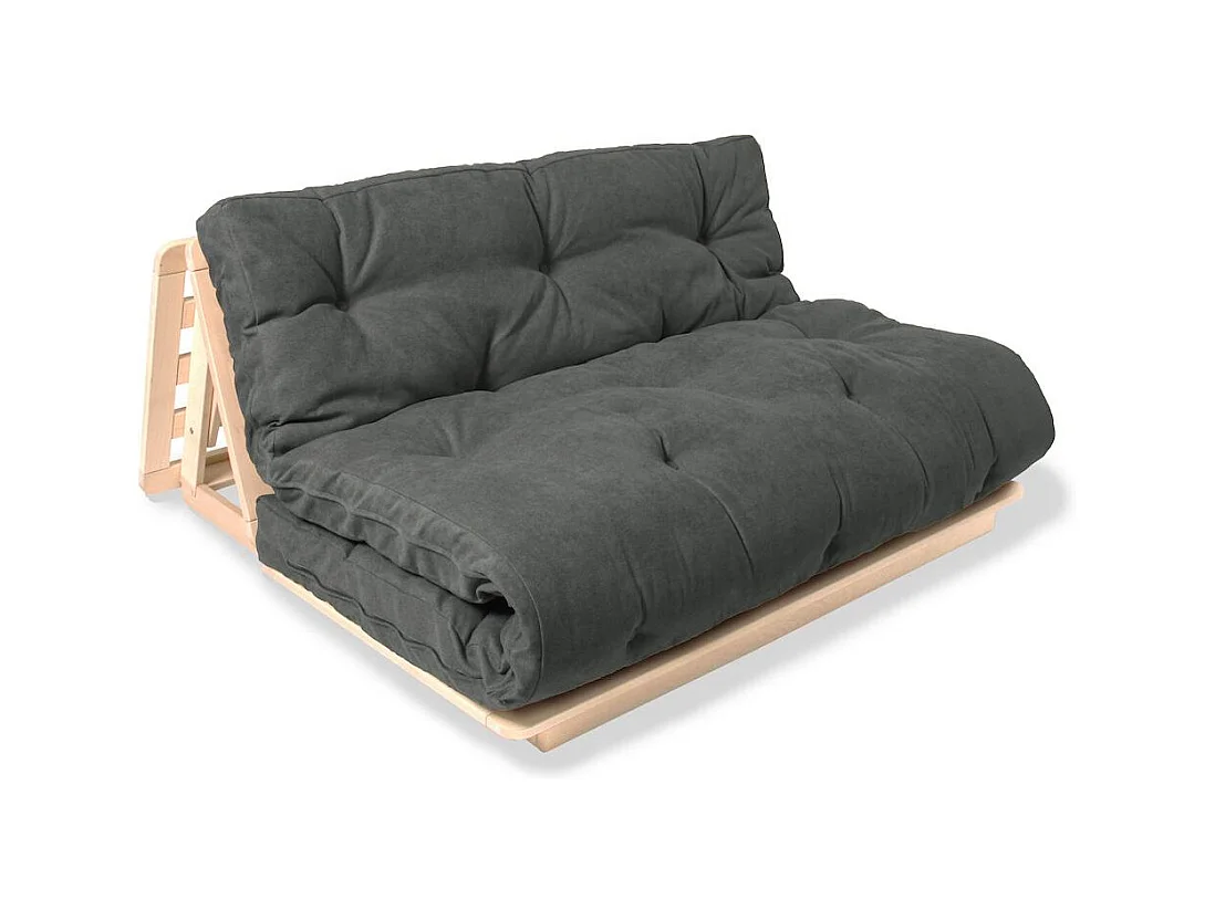 Futon-Sofa 1,4x1,15x0,8 m Esche Layti 140