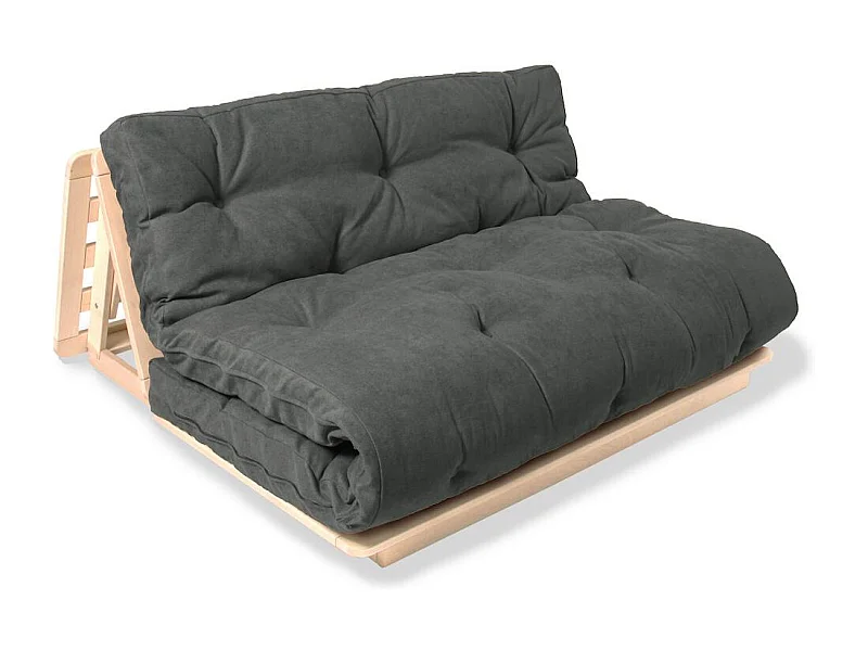 Futon-Sofa 1,4x1,15x0,8 m Esche Layti 140