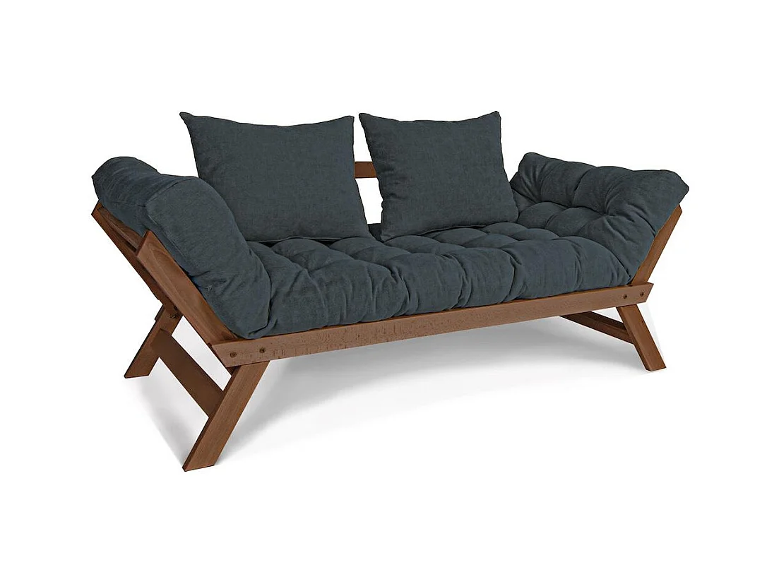 Schlafsofa 1,7x0,83x0,8 m Walnuss Graphit Allegro