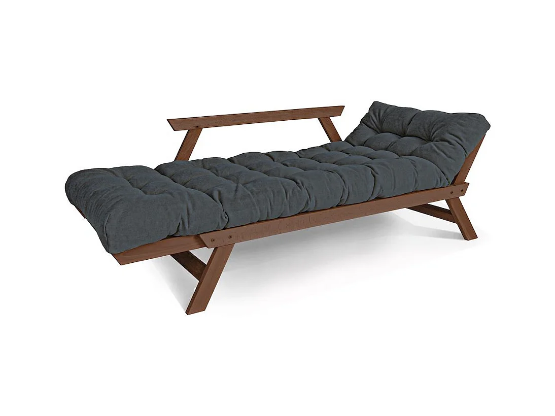 Schlafsofa 1,7x0,83x0,8 m Walnuss Graphit Allegro