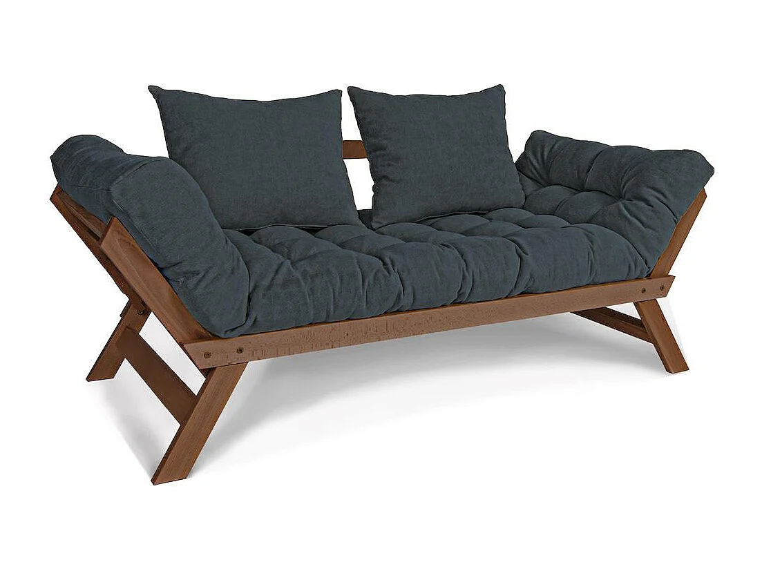 Schlafsofa 1,7x0,83x0,8 m Walnuss Graphit Allegro