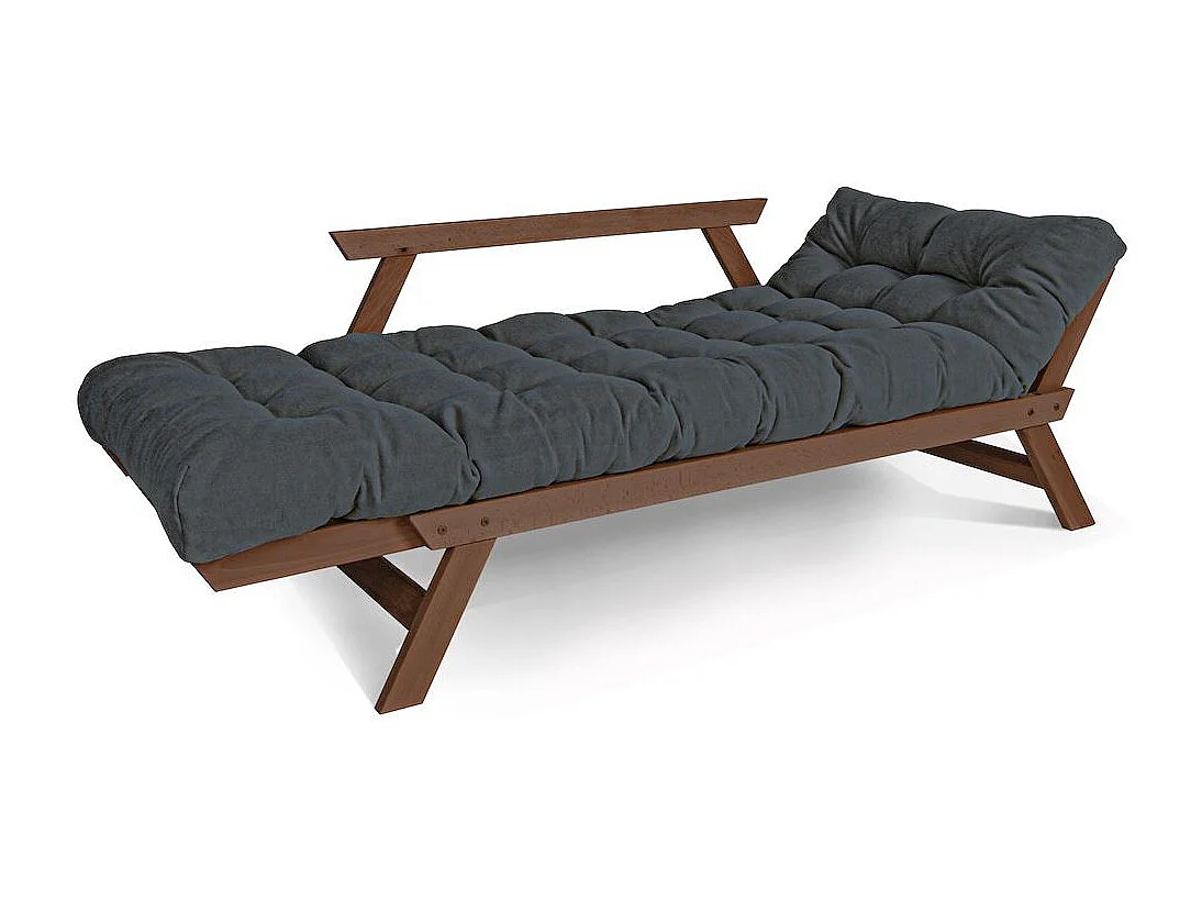 Schlafsofa 1,7x0,83x0,8 m Walnuss Graphit Allegro
