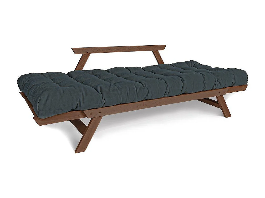 Schlafsofa 1,7x0,83x0,8 m Walnuss Graphit Allegro