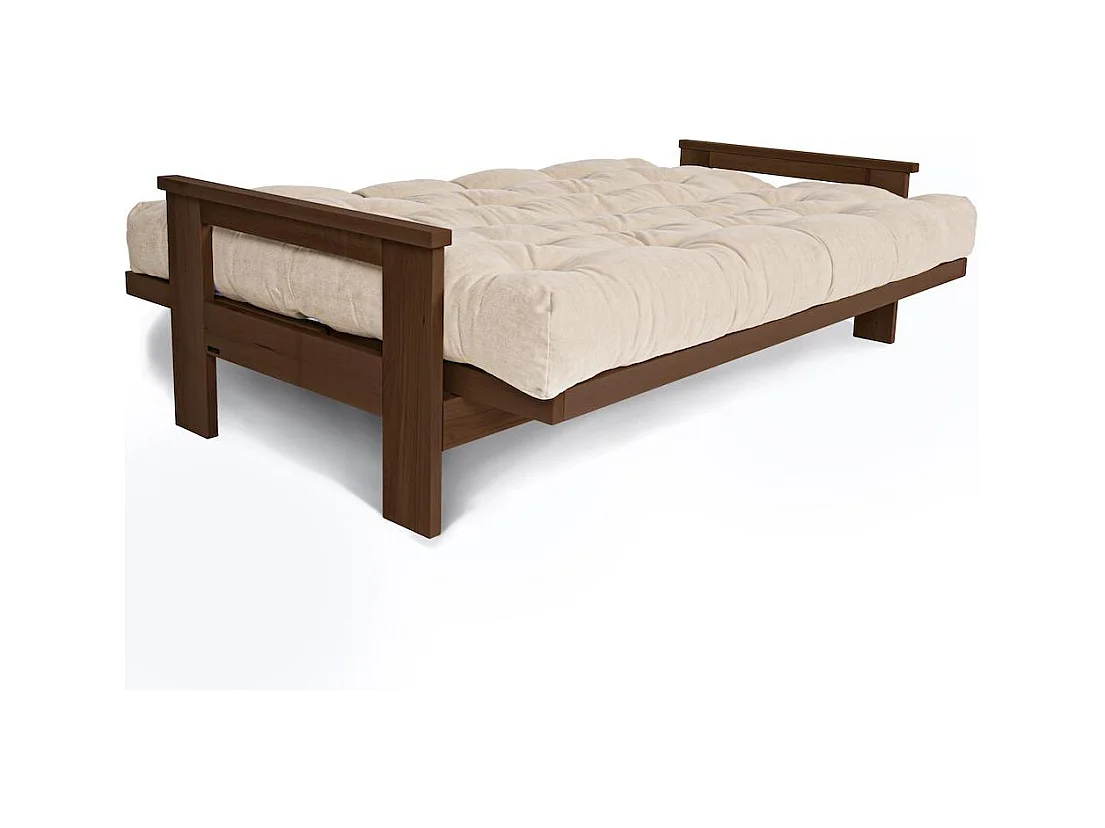 Schlafsofa 2,1x1,05x0,83 m Walnuss Creme MEXICO