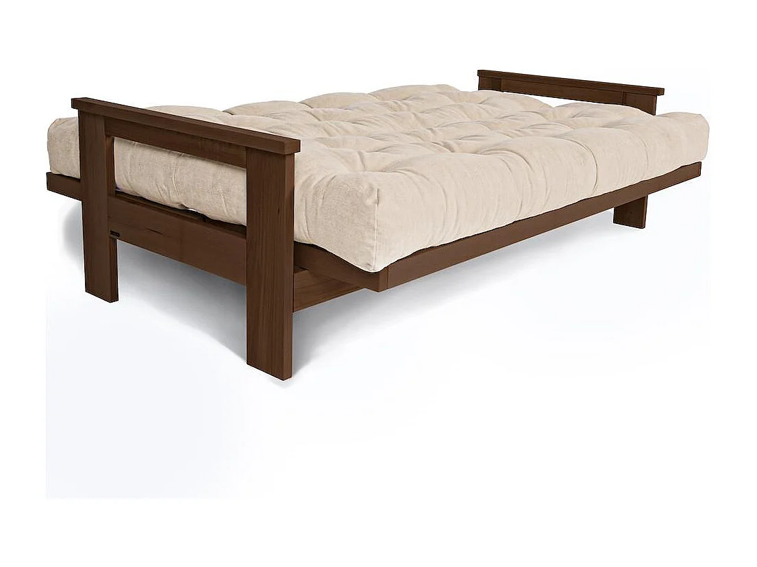 Schlafsofa 2,1x1,05x0,83 m Walnuss Creme MEXICO