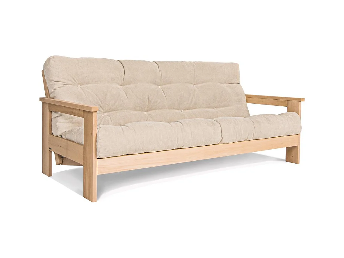 Schlafsofa 2,1x1,05x0,83 m creme Mexiko