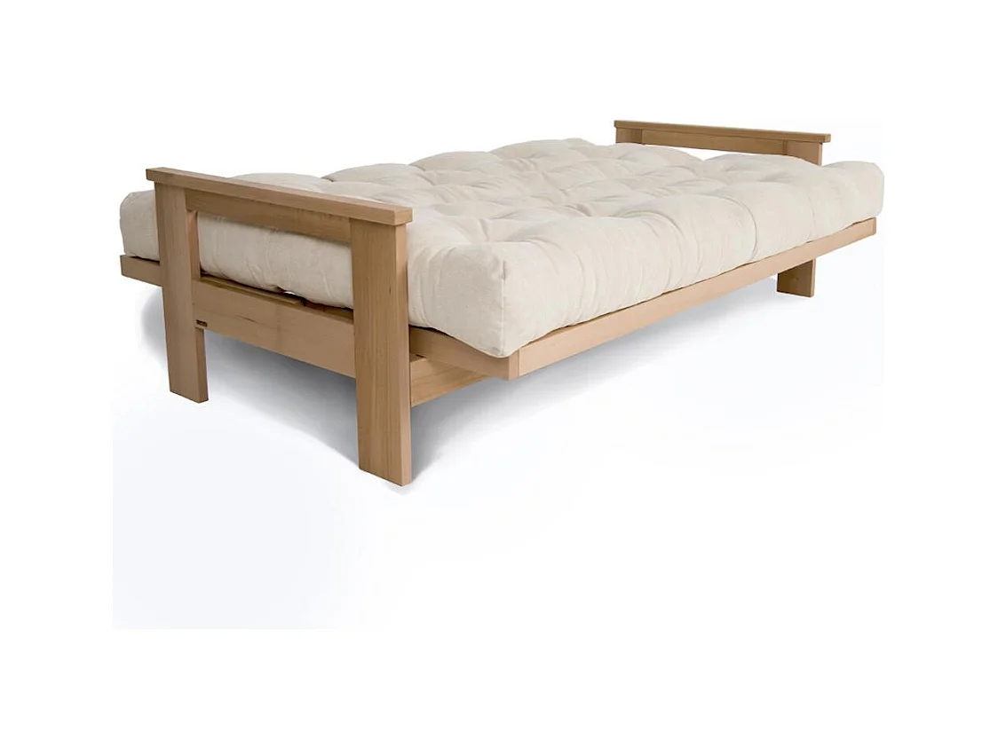 Schlafsofa 2,1x1,05x0,83 m creme Mexiko