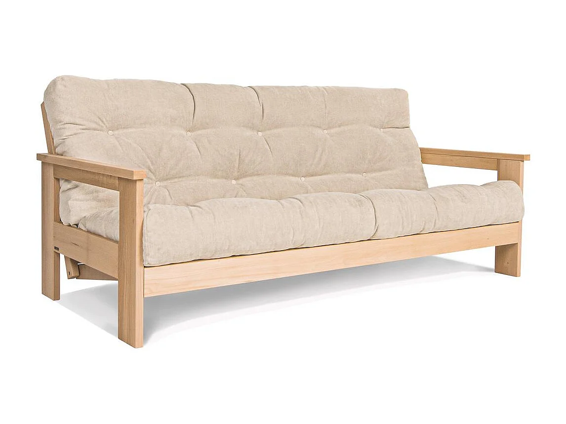 Schlafsofa 2,1x1,05x0,83 m creme Mexiko