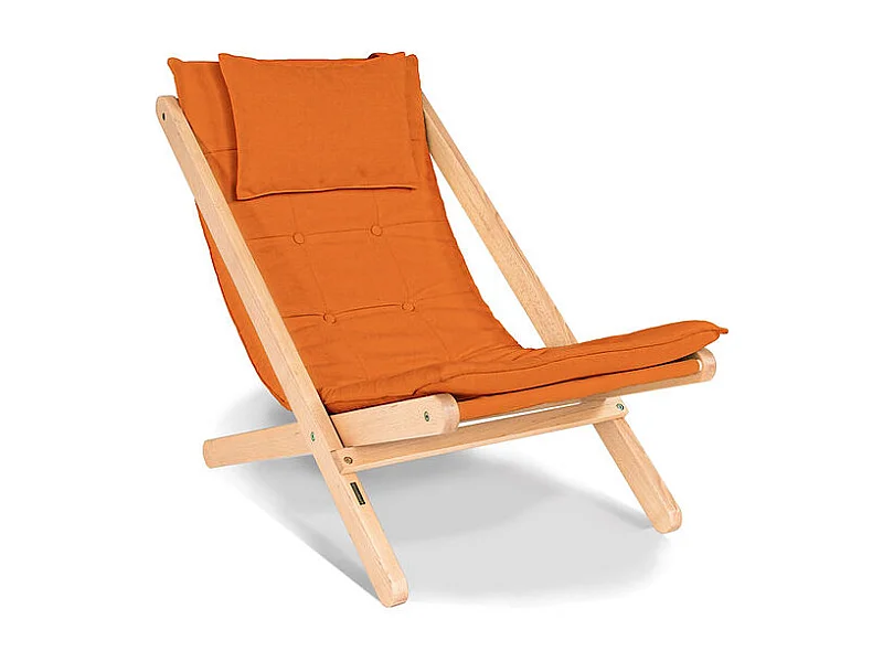 Chaise longue 1.08x0.62x0.85 m orange allegro