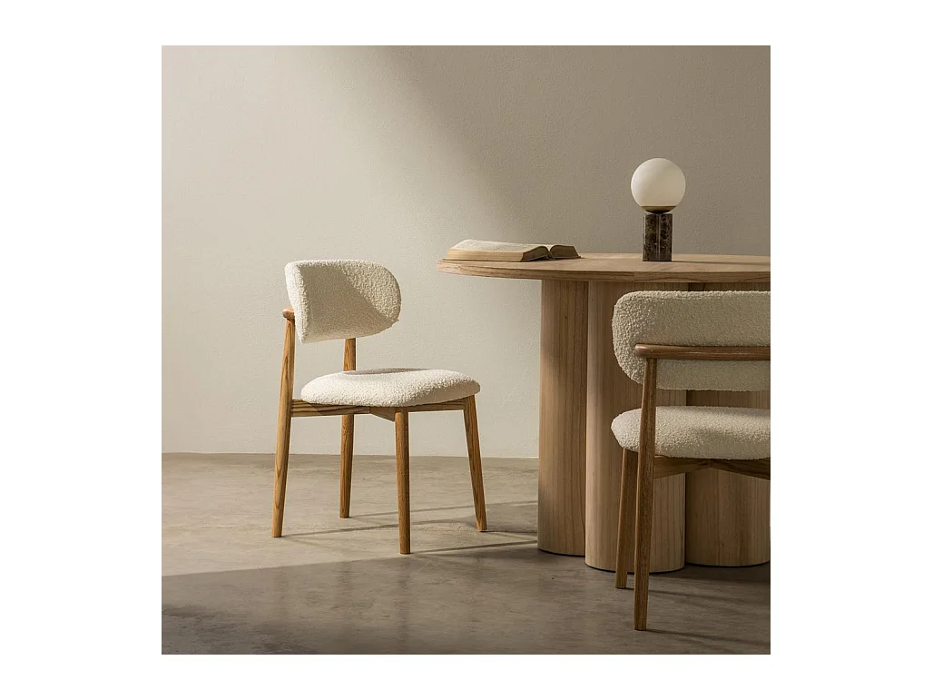 Sedia imbottita 48,5x50,5x80 cm bianca Mia