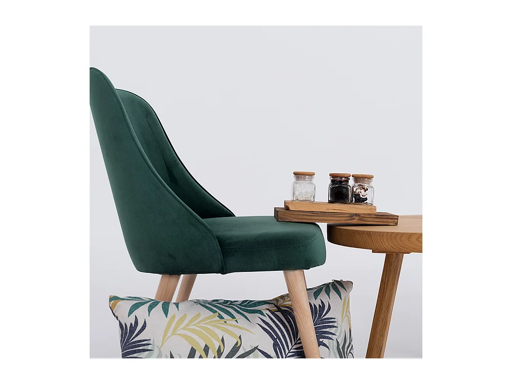 Esszimmerstuhl Vedru, grün, 45×85 cm