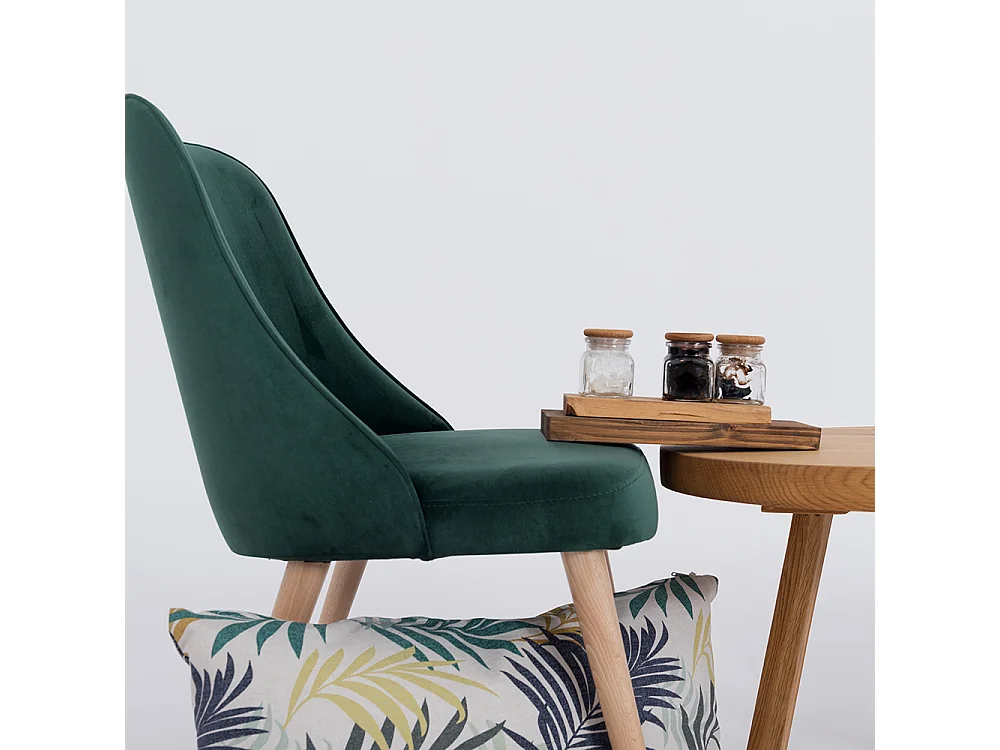 Esszimmerstuhl Vedru, grün, 45×85 cm