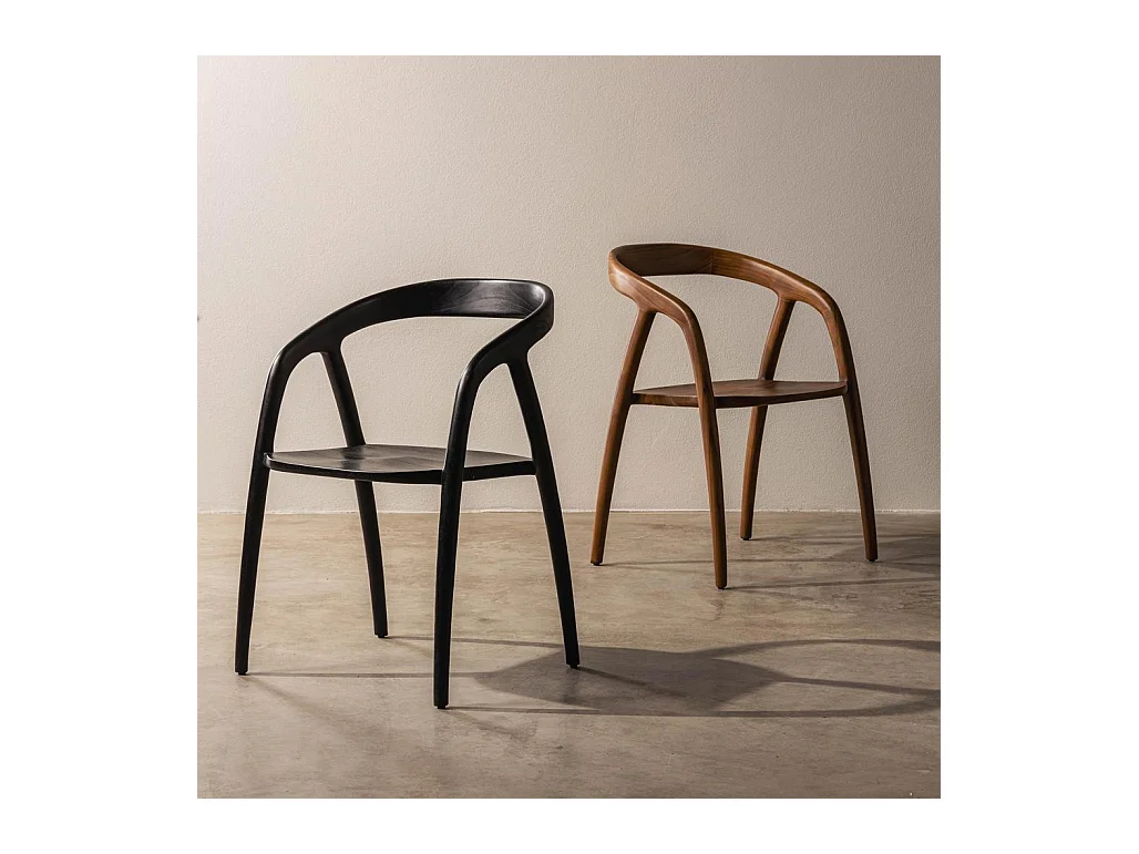 Stuhl 55x56,5x79,5 cm schwarz NIBI OKA