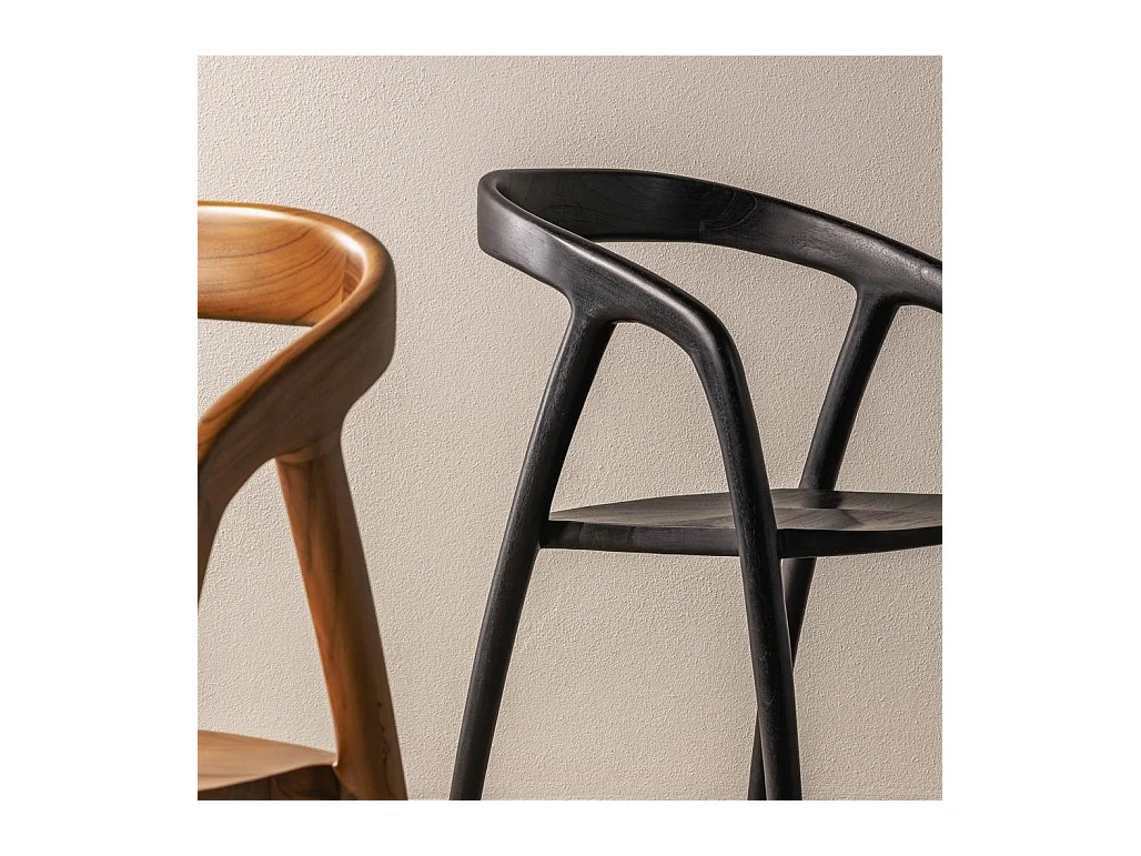 Stuhl 55x56,5x79,5 cm schwarz NIBI OKA