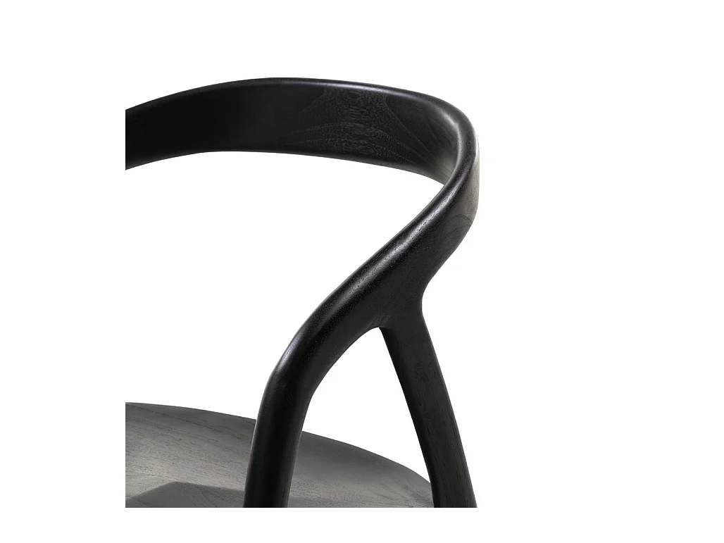 Stuhl 55x56,5x79,5 cm schwarz NIBI OKA