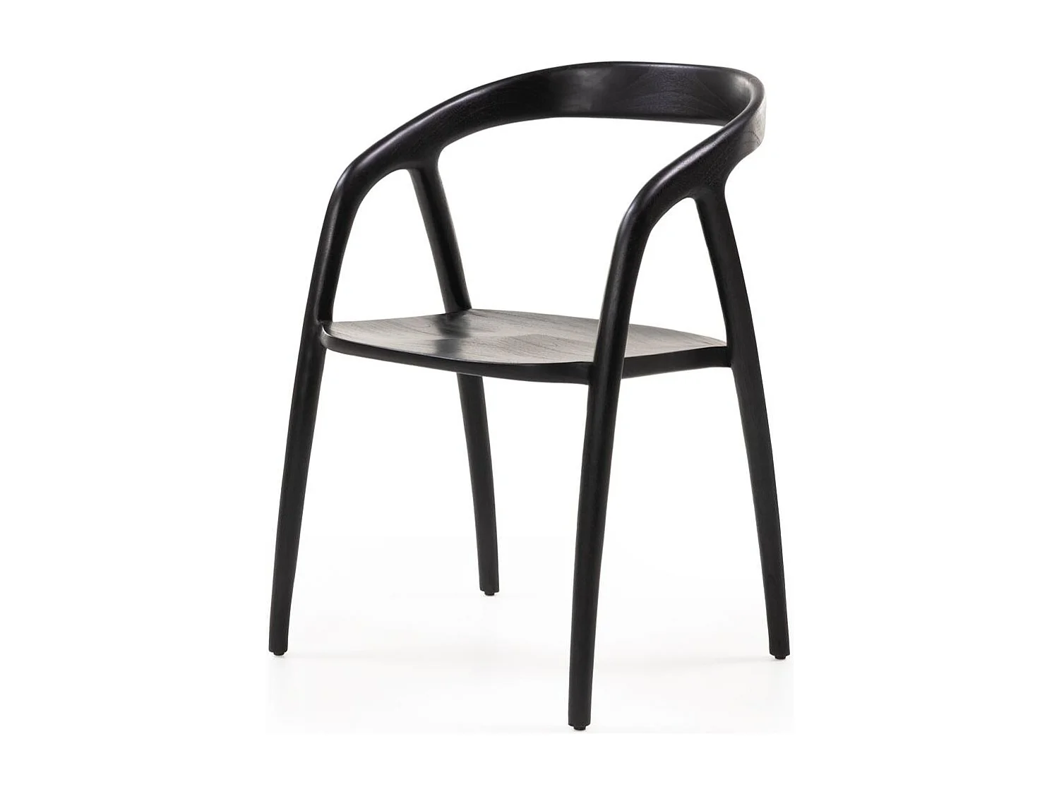 Chaise 55x56,5x79,5 cm noir NIBI OKA