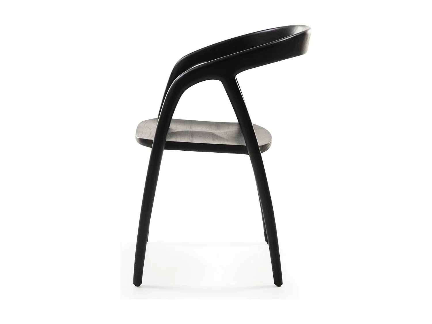 Chaise 55x56,5x79,5 cm noir NIBI OKA