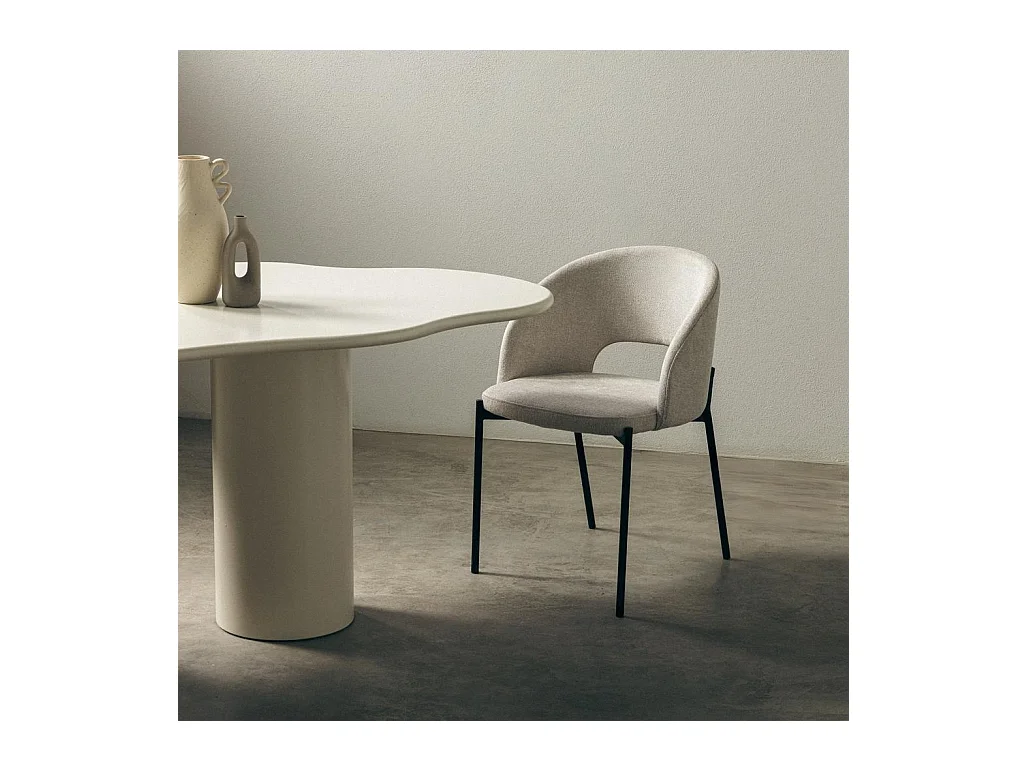 Stoel 50x53x77 cm beige mores