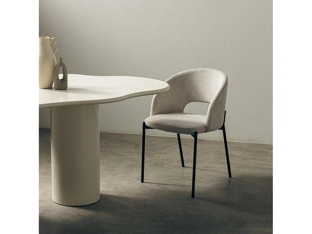 Stuhl 50x53x77 cm beige Mores